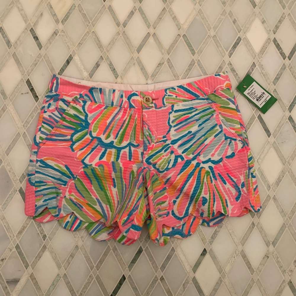 Lilly Pulitzer Shorts: Pink Pout Shellabrate